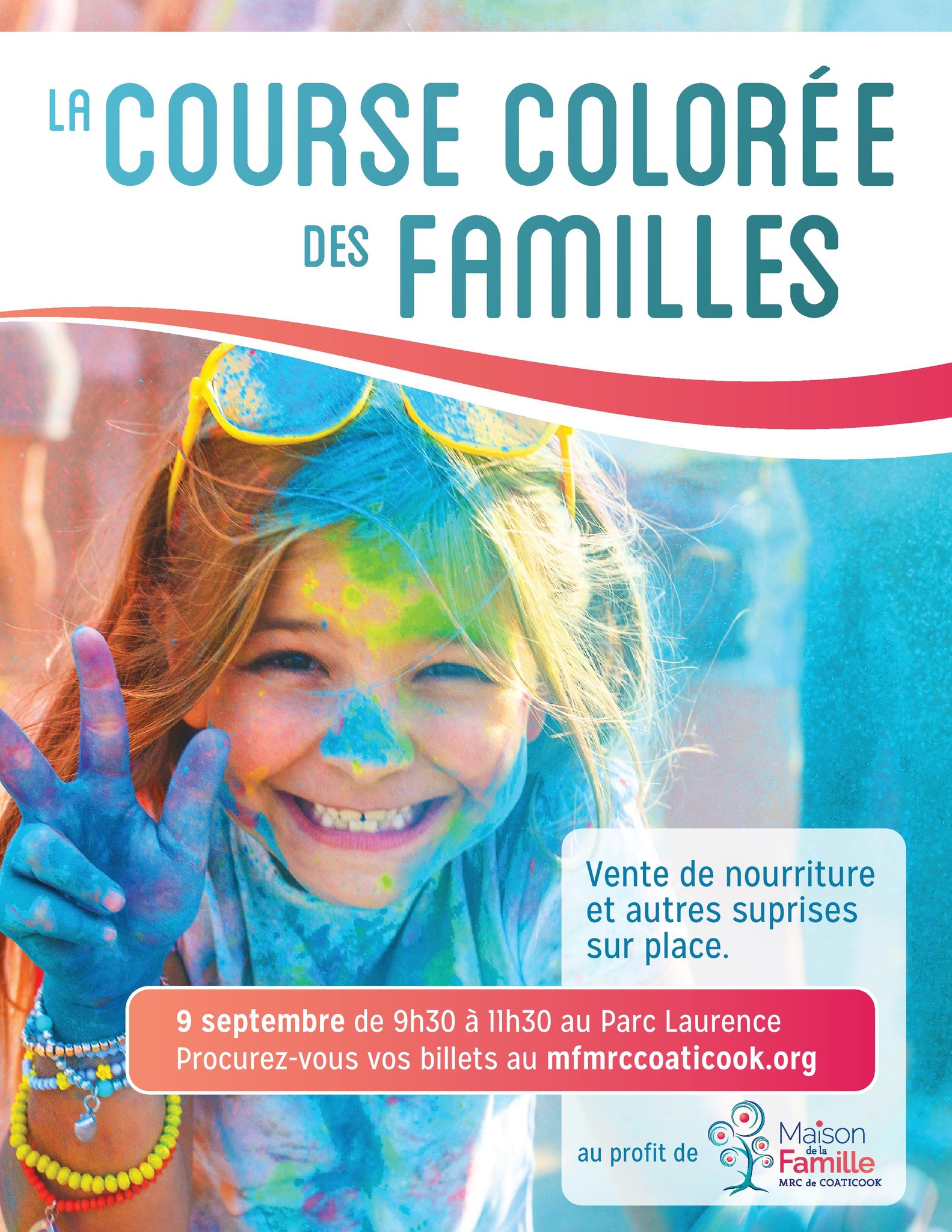 Course colorée Maison famille